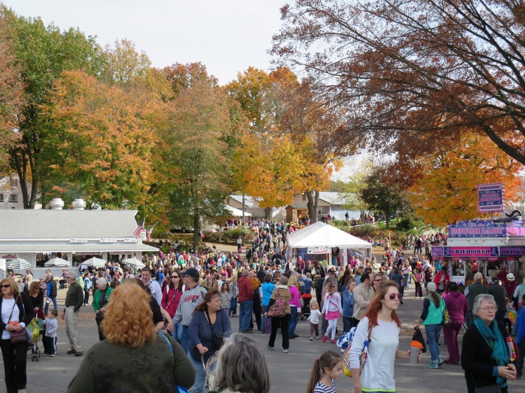 the word is that 47,000 people came to the fair on Saturday!!