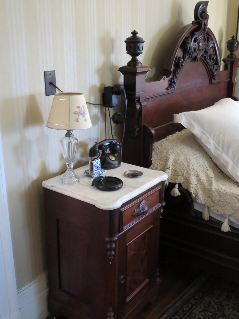 The bat phone, next to FDR's bed.  Seriously - it was a phone with a direct line to the White House.
